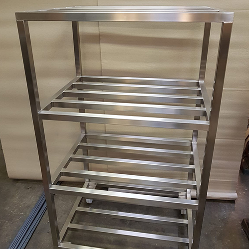 Stainless Steel Shelved Trolley